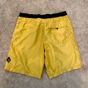 Men’s Yellow Prana shorts